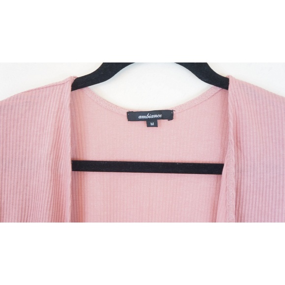 Blush Ribbed Cardigan - Picture 5 of 5